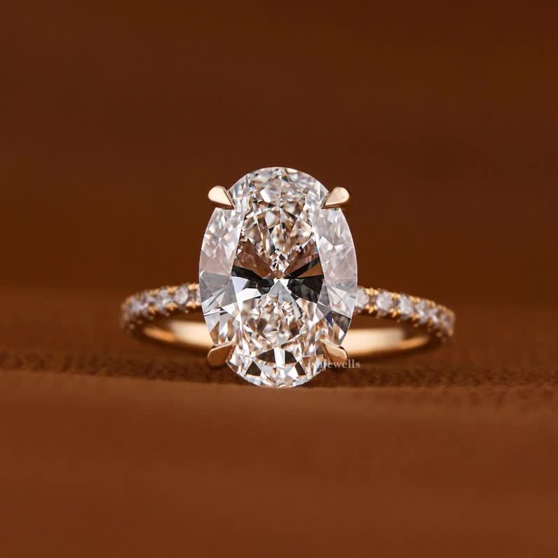 Low in stock, only 2 left NowPrice:£806.55+ Original Price:£1,152.21+ 30% off Local taxes included (where applicable) 3.00 CT Oval Lab Grown Diamond Engagement Ring: Hidden Halo, IGI Certified #fypシ゚viral🖤tiktok #everyone #fyp 